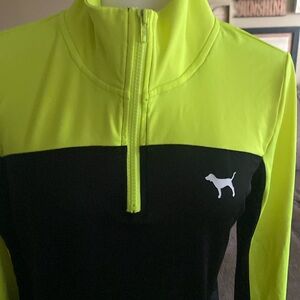 PINK Victoria Secrets Long Sleeved Top 3/4 zipper🧦